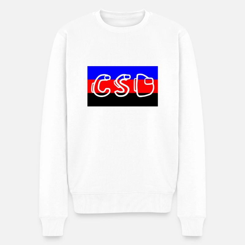 polyamor pride flag csd - Männer Premium Bio Pullover - Weiß