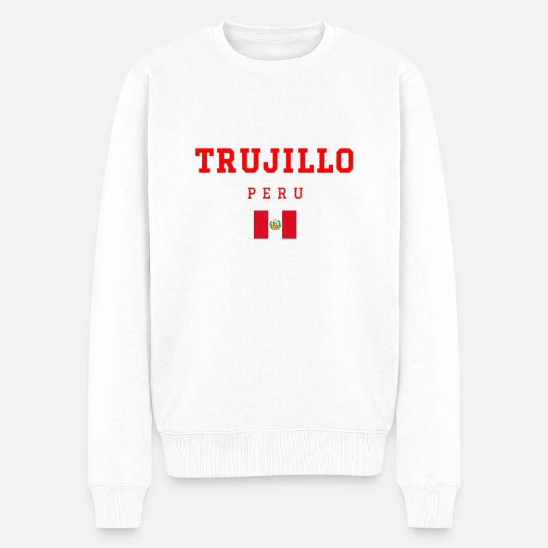 Trujillo, Pérou - Pull Premium bio Homme - blanc