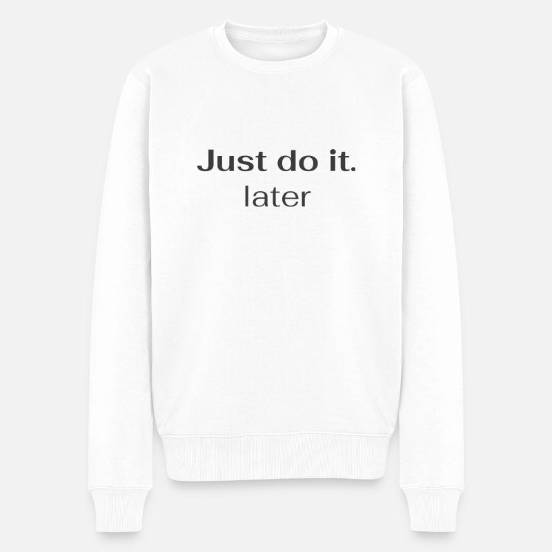 plus tard - Pull Premium bio Homme - blanc