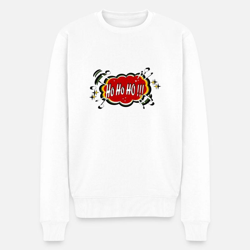 Ho Ho Ho Noël - Pull Premium bio Homme - blanc