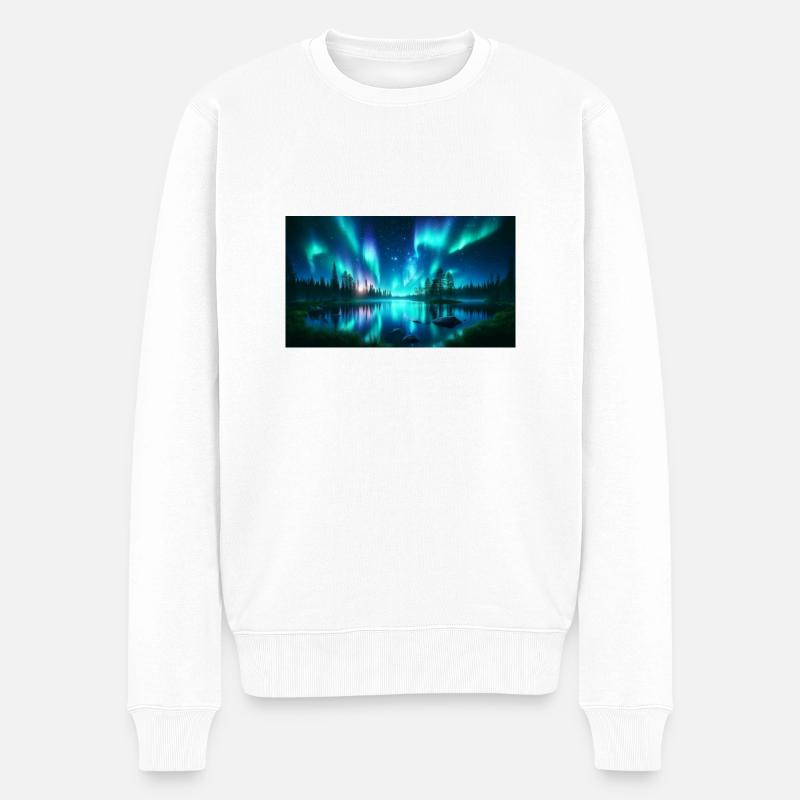 group1 8 - Männer Premium Bio Pullover - Weiß