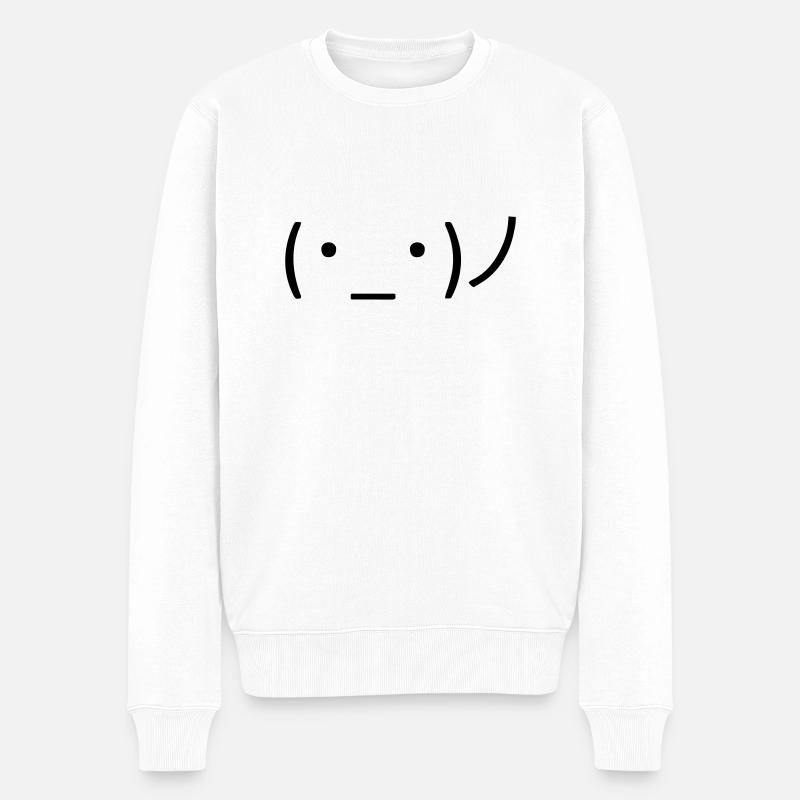 Dites simplement bonjour ! 👋 - Pull Premium bio Homme - blanc