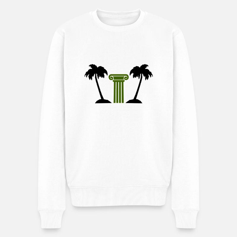 Colonne de palmier - Pull Premium bio Homme - blanc