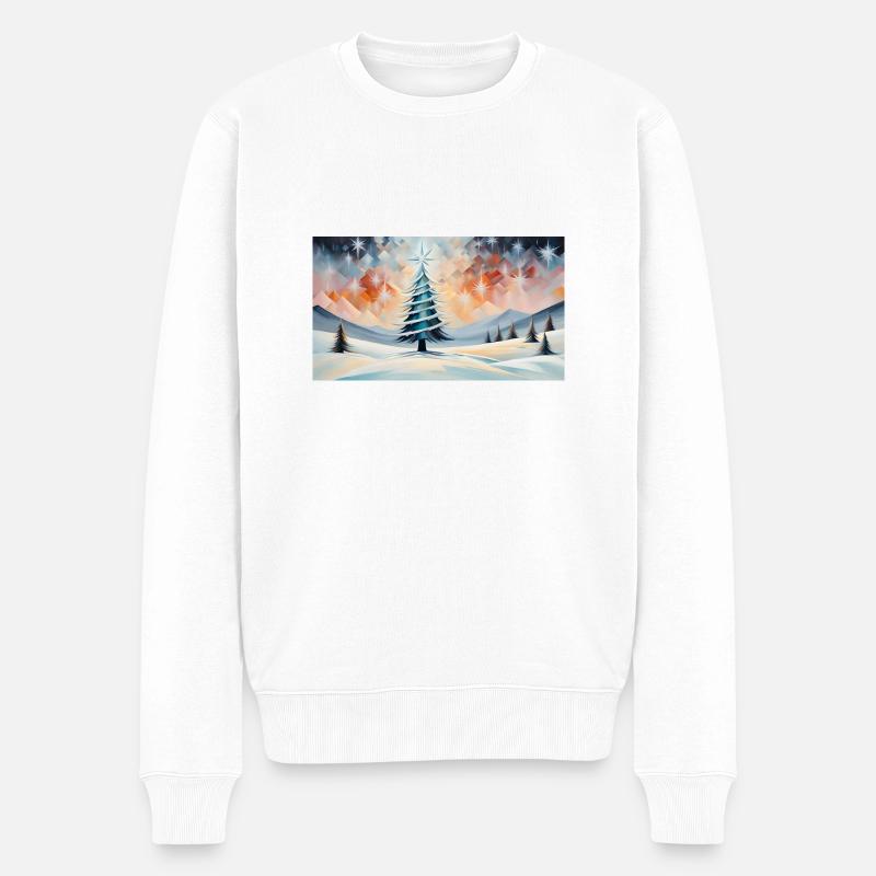 Sapin de Noël 1 - Pull Premium bio Homme - blanc