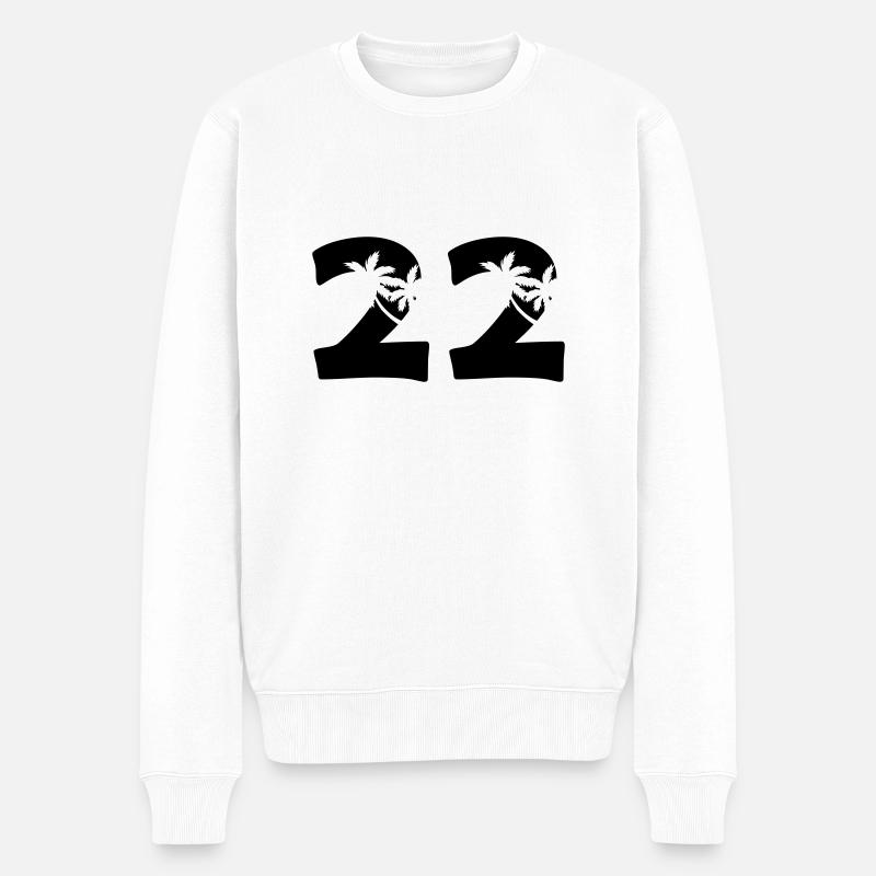 22 - Pull Premium bio Homme - blanc