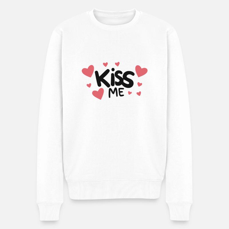 Embrasse-moi - Pull Premium bio Homme - blanc