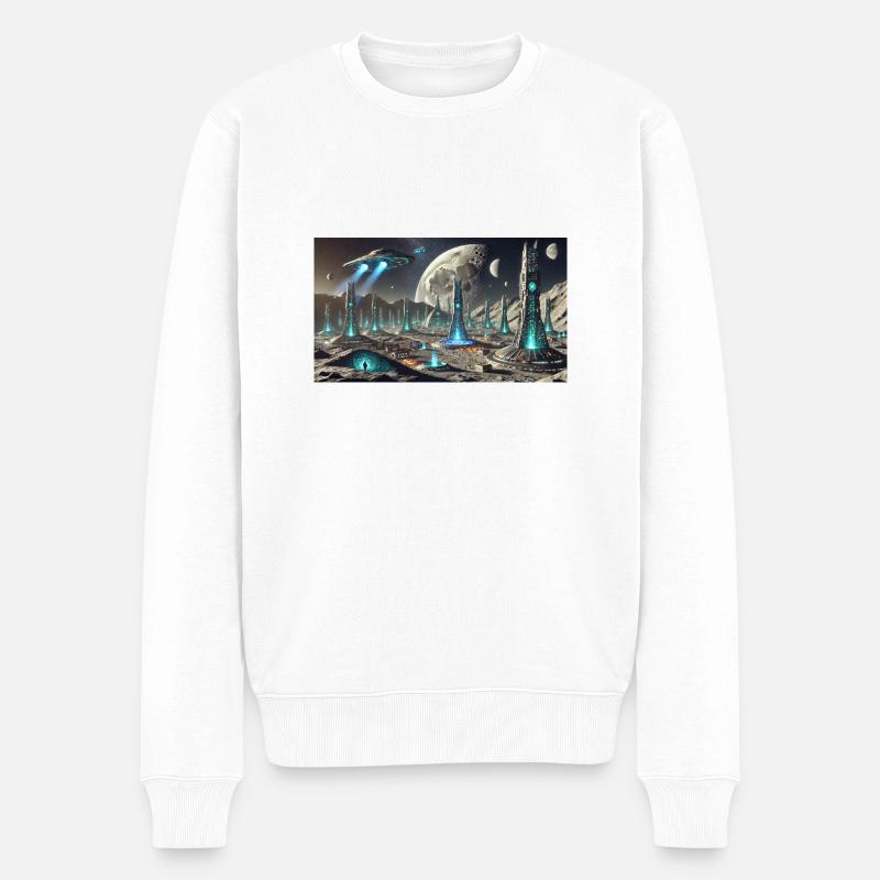 2F964662 0990 4566 ADFB CA4AD4A26B8F - Männer Premium Bio Pullover - Weiß