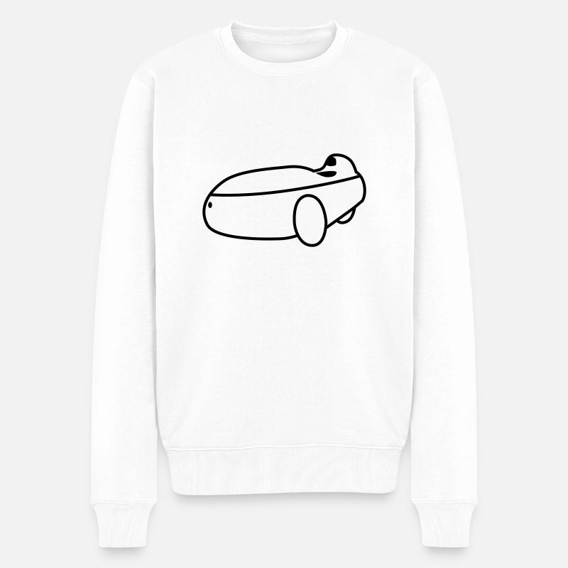 Velomobil Strada - Männer Premium Bio Pullover - Weiß