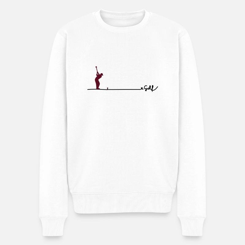 love golf - Männer Premium Bio Pullover - Weiß