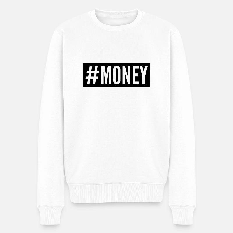 Argent - Pull Premium bio Homme - blanc