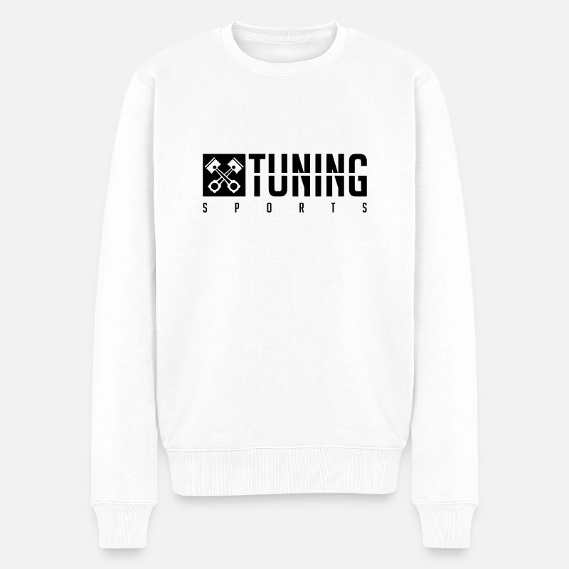 tuning_sports_yo1 - Männer Premium Bio Pullover - Weiß