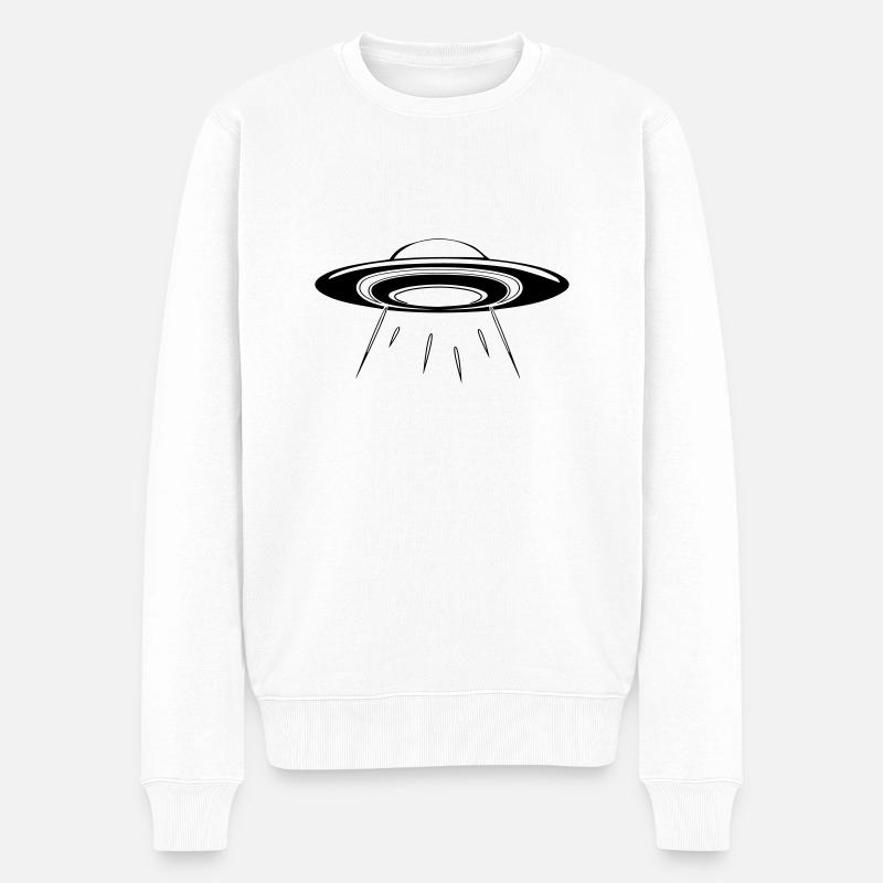ufo fly - Pull Premium bio Homme - blanc