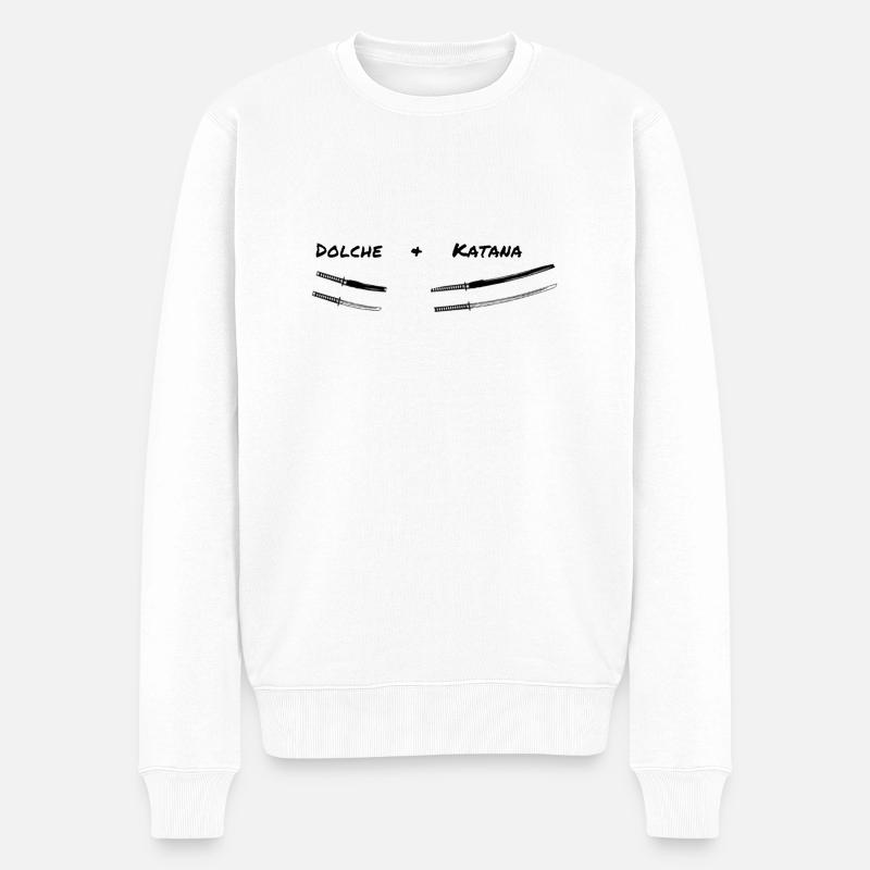 Dolche&Katana - Männer Premium Bio Pullover - Weiß