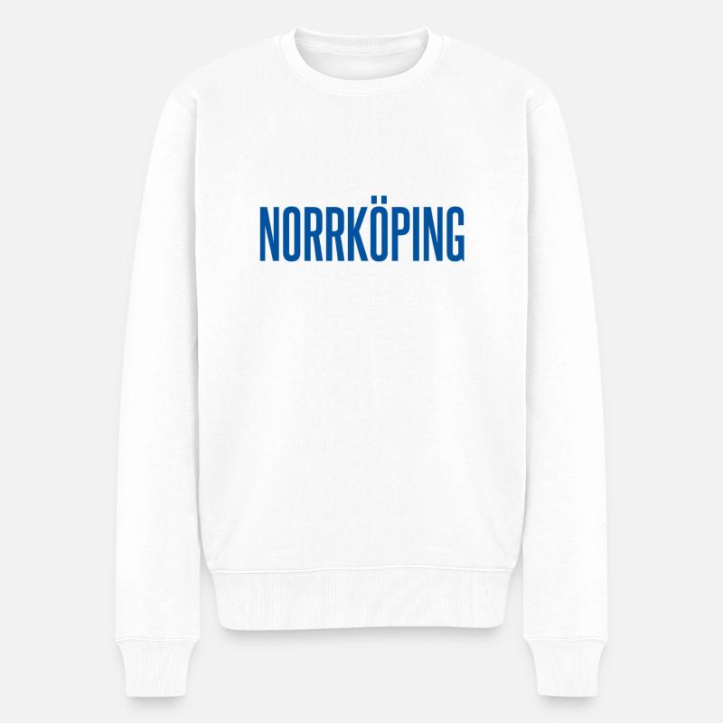 Norrköping - Männer Premium Bio Pullover - Weiß