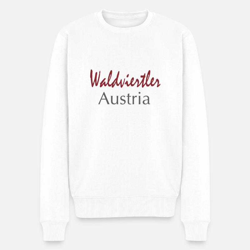Waldviertler Austria - Männer Premium Bio Pullover - Weiß
