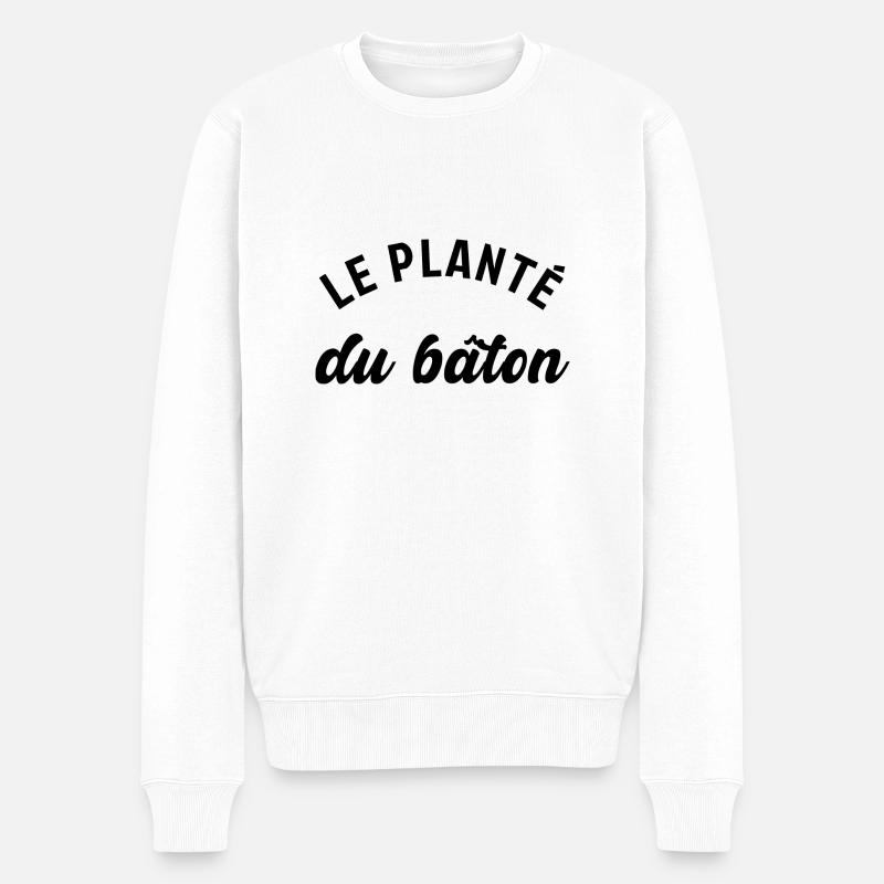 Le planté du bâton - Pull Premium bio Homme - blanc