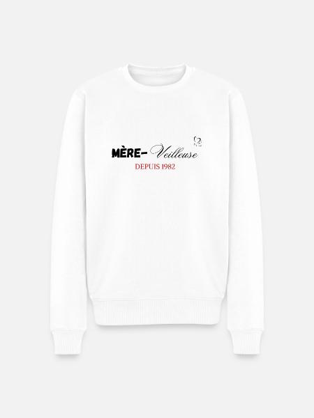 Mère veilleuse depuis 1982 - Pull Premium bio Homme - blanc
