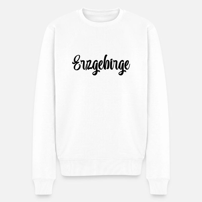 Erzgebirge Heimat - Männer Premium Bio Pullover - Weiß