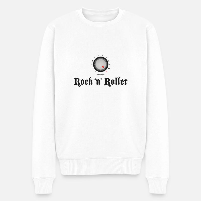 Drehen Sie es auf 11! - Männer Premium Bio Pullover - Weiß