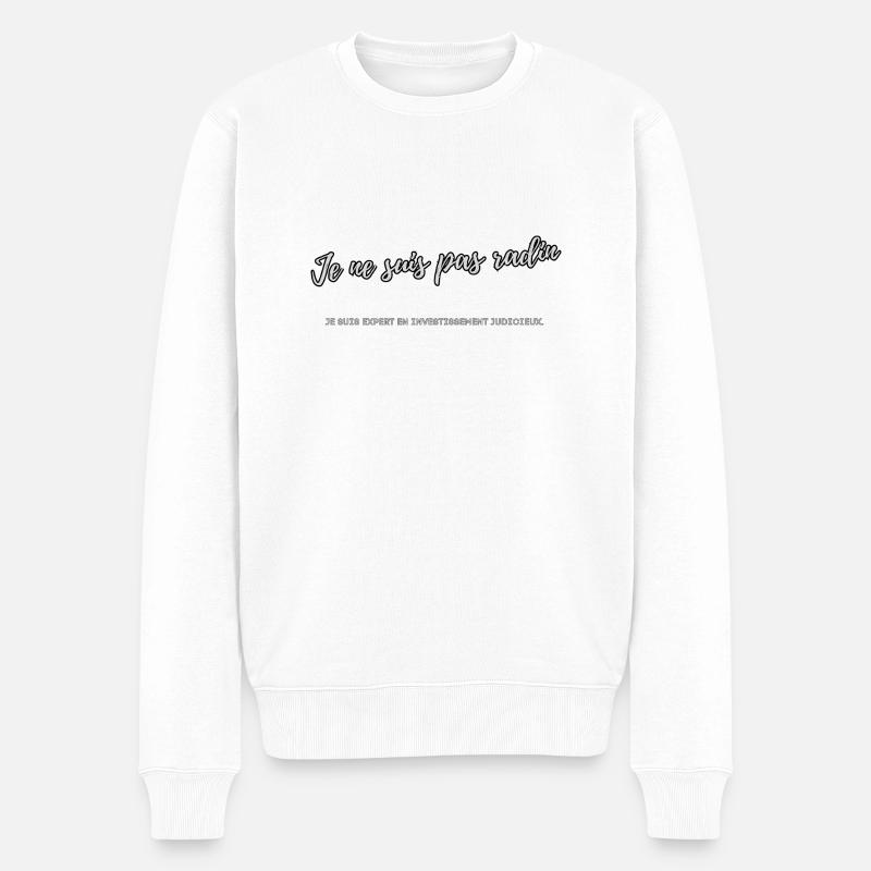 Radin 2 - Männer Premium Bio Pullover - Weiß