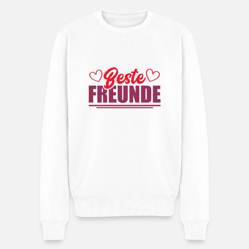 Meilleurs ami - Pull Premium bio Homme - blanc