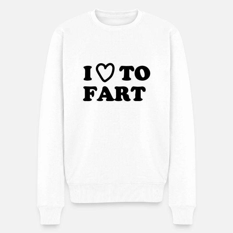 J'aime baiser - Pull Premium bio Homme - blanc