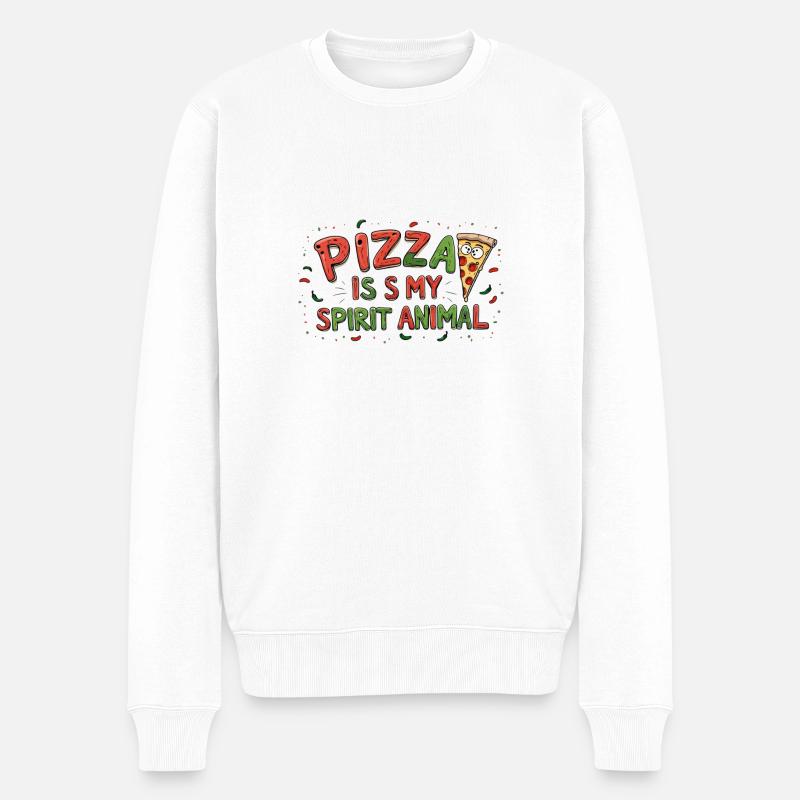 Food lover - Männer Premium Bio Pullover - Weiß
