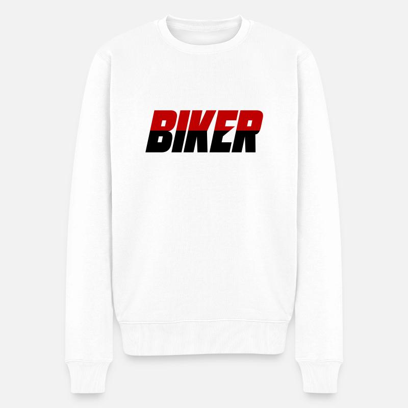 Dicton de moto motard - Pull Premium bio Homme - blanc
