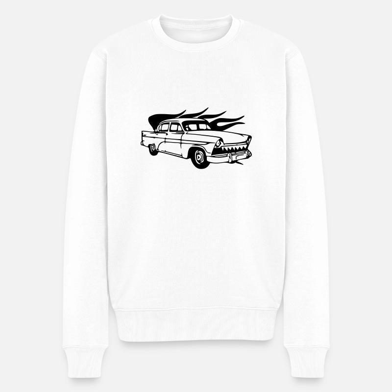 oldtimer - Männer Premium Bio Pullover - Weiß