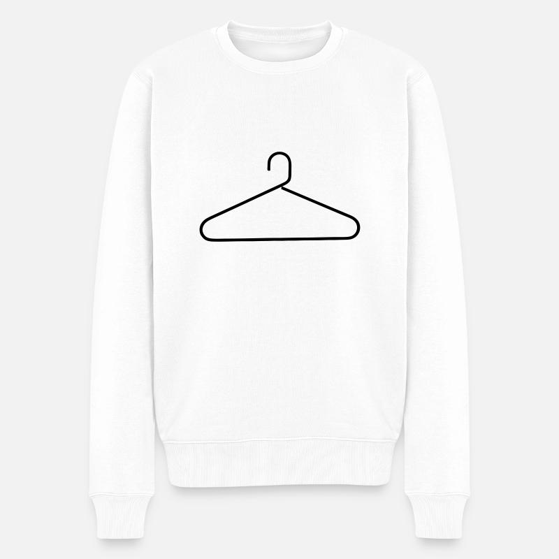 Kleiderbügel - Männer Premium Bio Pullover - Weiß
