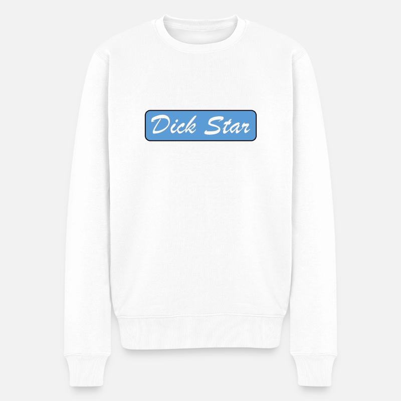 Dick Star Design - Pull Premium bio Homme - blanc