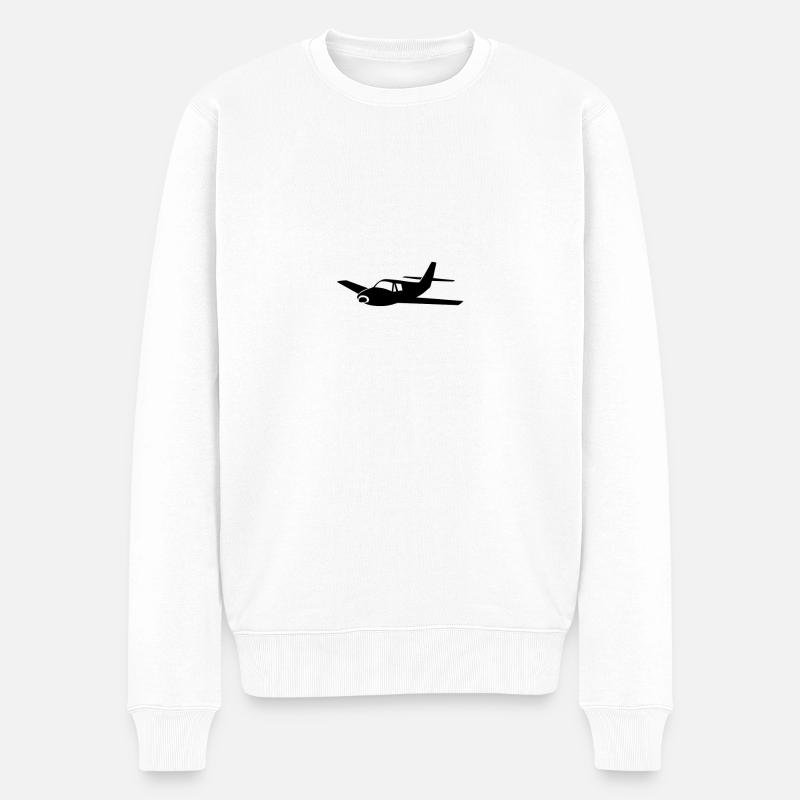 avion - Pull Premium bio Homme - blanc
