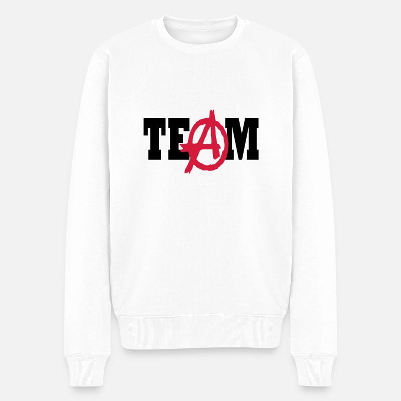 a team graffiti - Männer Premium Bio Pullover - Weiß