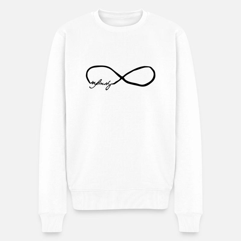 infinity - Männer Premium Bio Pullover - Weiß