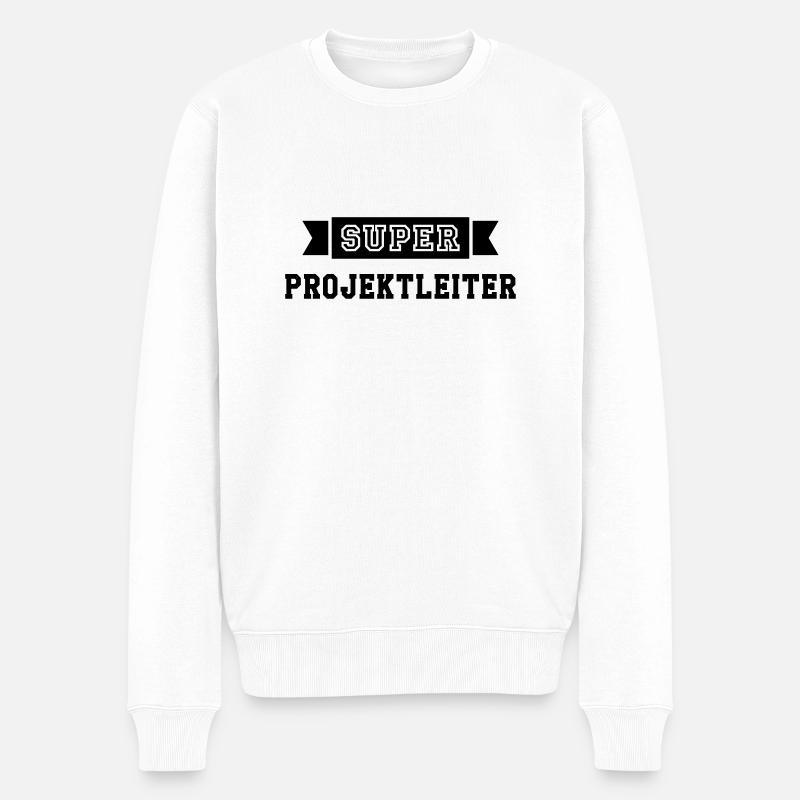 Projektleiter Projektleiterin Projekt Büro Kollege - Männer Premium Bio Pullover - Weiß