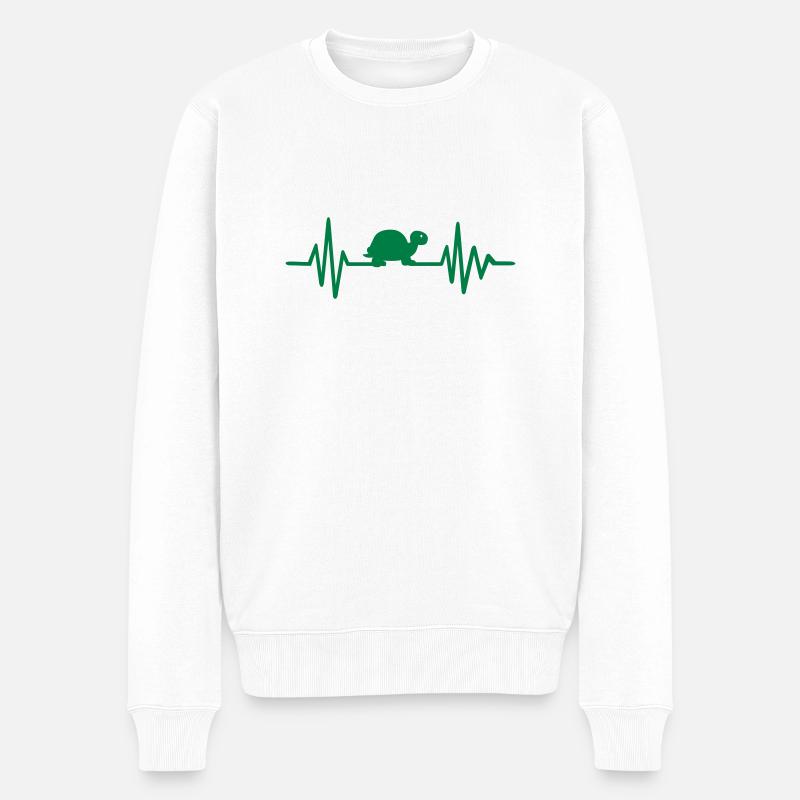 Tortue - Pull Premium bio Homme - blanc