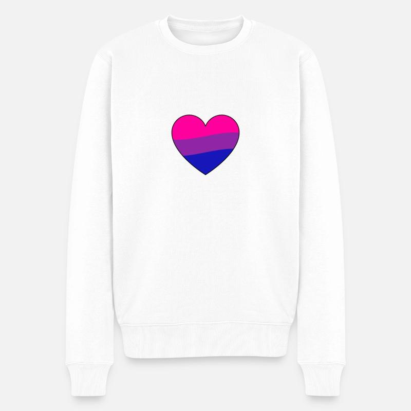 Fierté bisexuelle - Pull Premium bio Homme - blanc