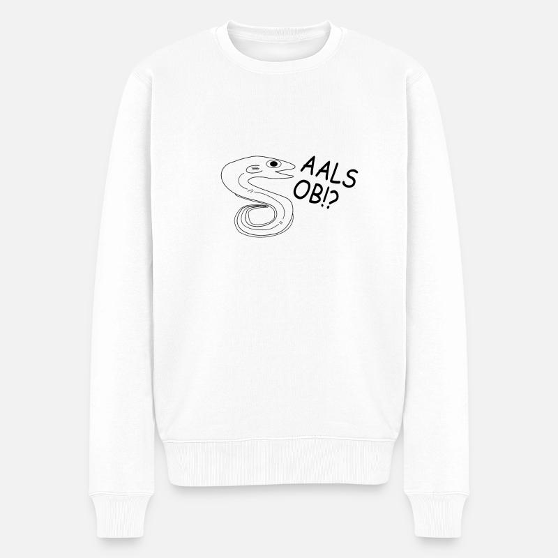 anguille - Pull Premium bio Homme - blanc