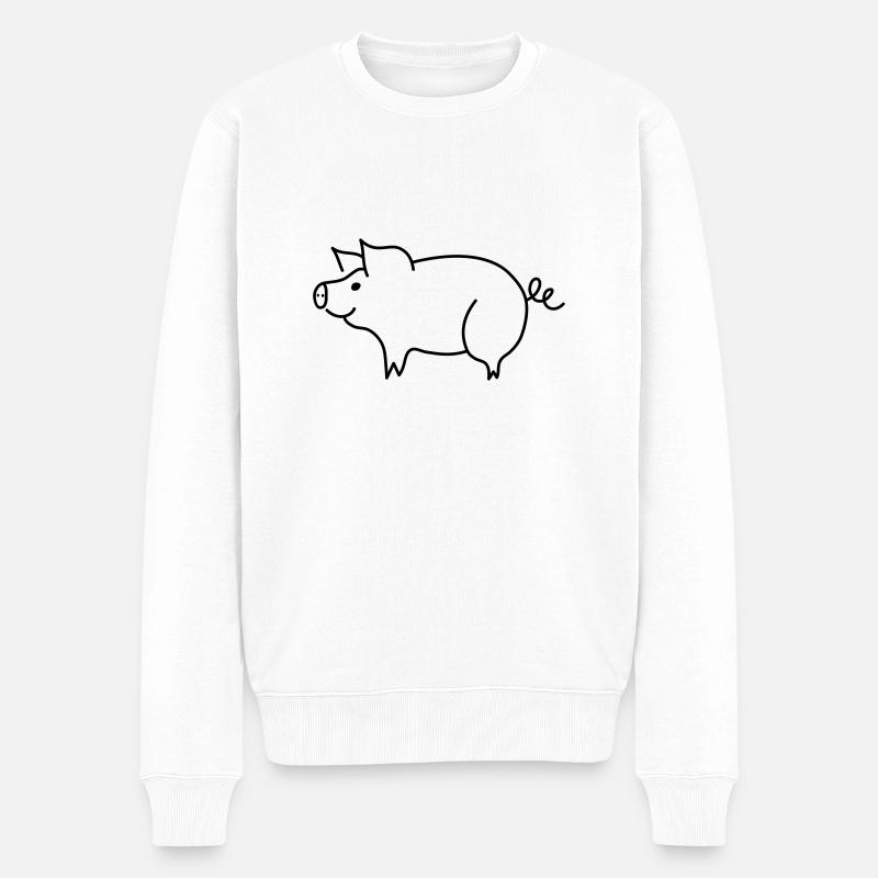 Cochons - Pull Premium bio Homme - blanc