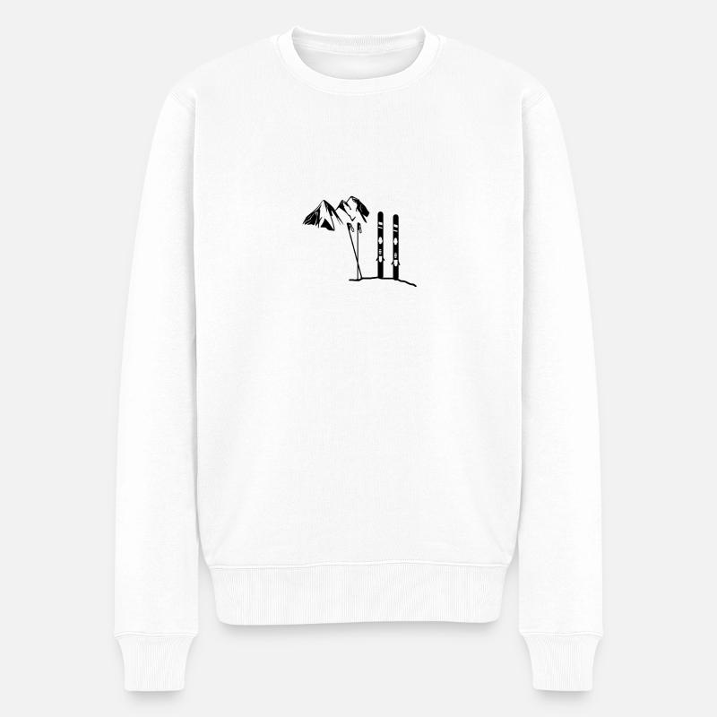 Skination Oesterreich - Männer Premium Bio Pullover - Weiß