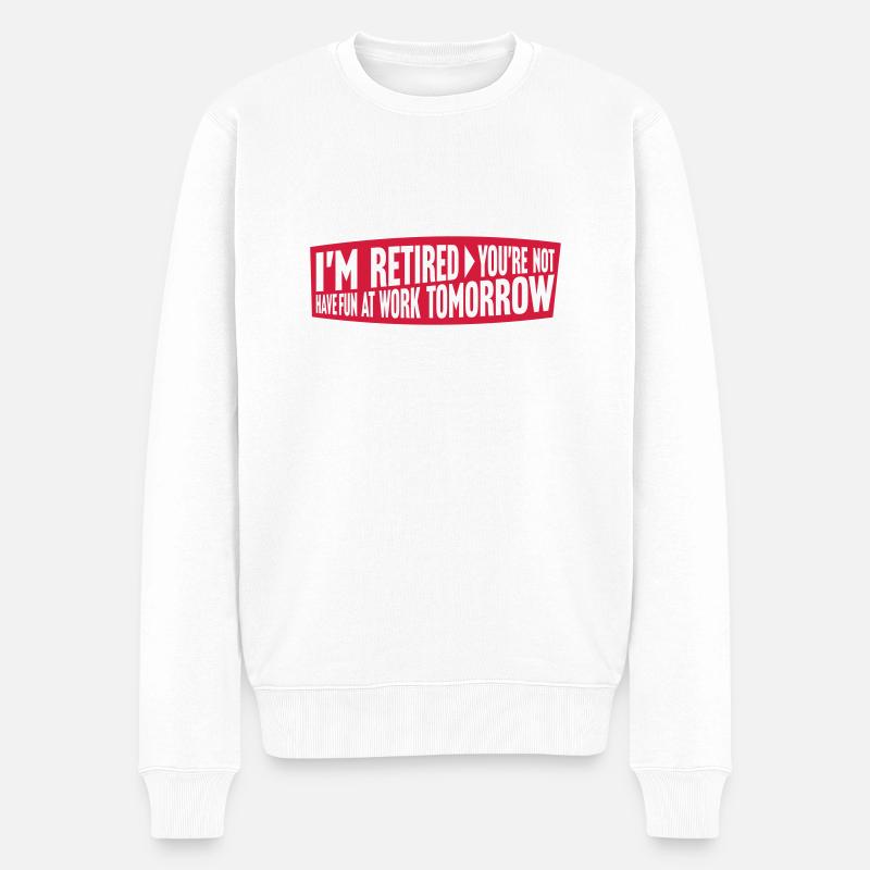 Amusez-vous au travail - Pull Premium bio Homme - blanc