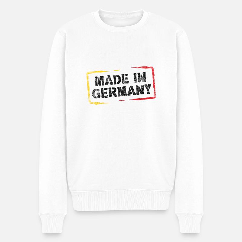 Made in Germany - Pull Premium bio Homme - blanc