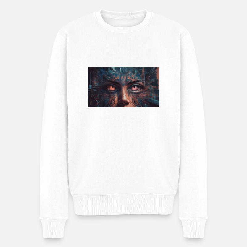 DMT Breakthrough - Männer Premium Bio Pullover - Weiß
