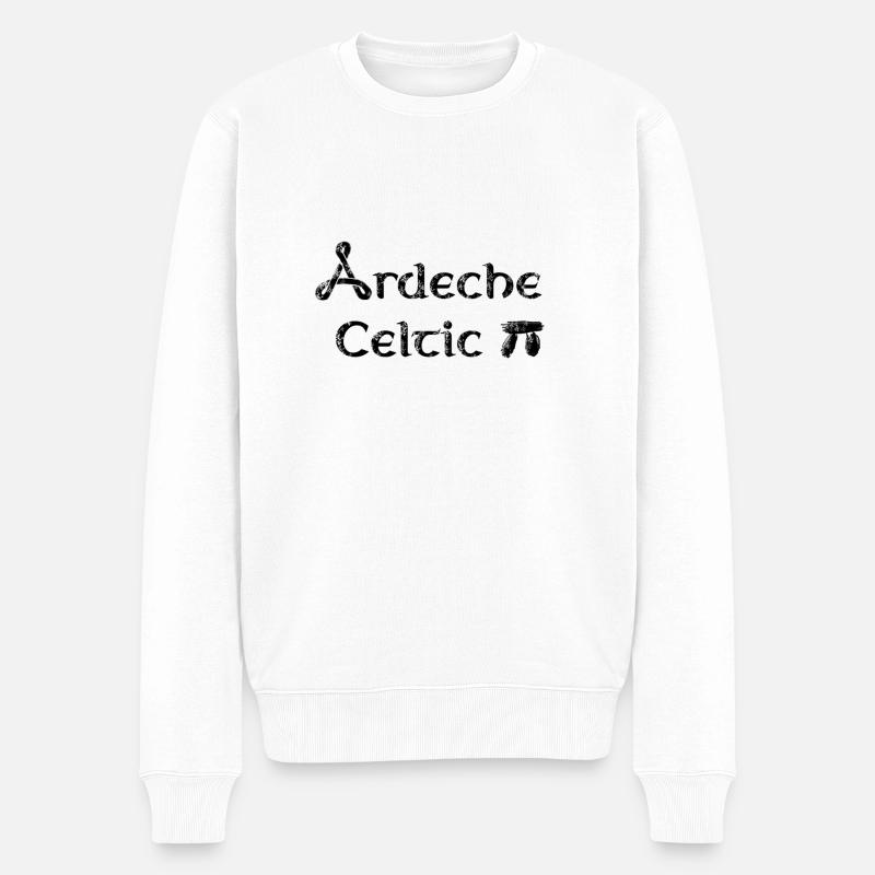 Ardeche celtic noir - Pull Premium bio Homme - blanc