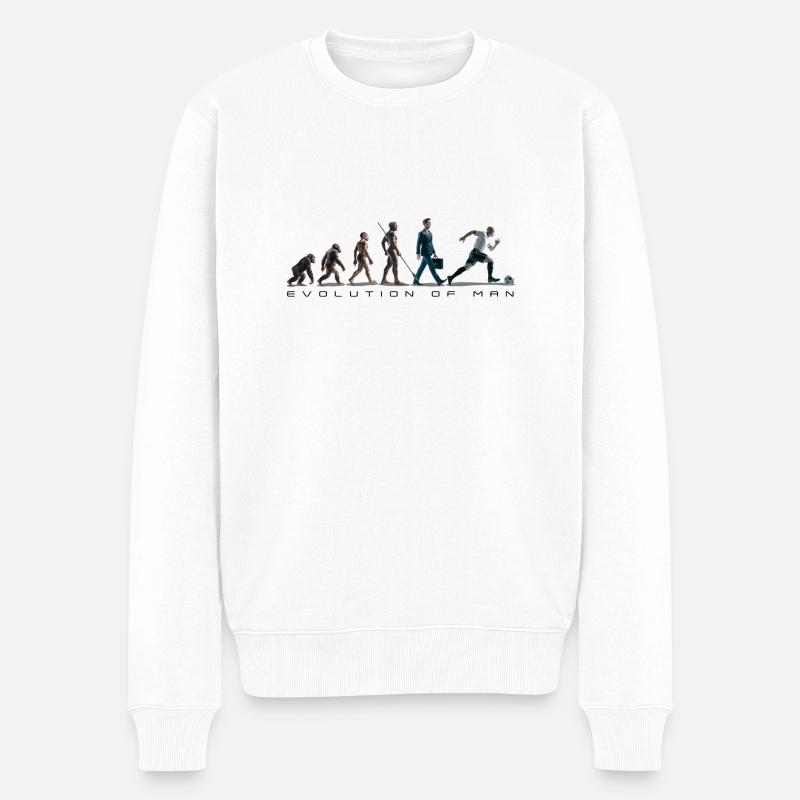 Evolution Football Artboard 1 Exemplaire - Pull Premium bio Homme - blanc