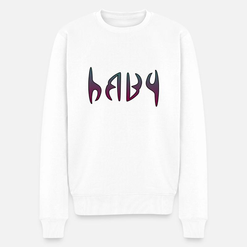 Baby - Männer Premium Bio Pullover - Weiß