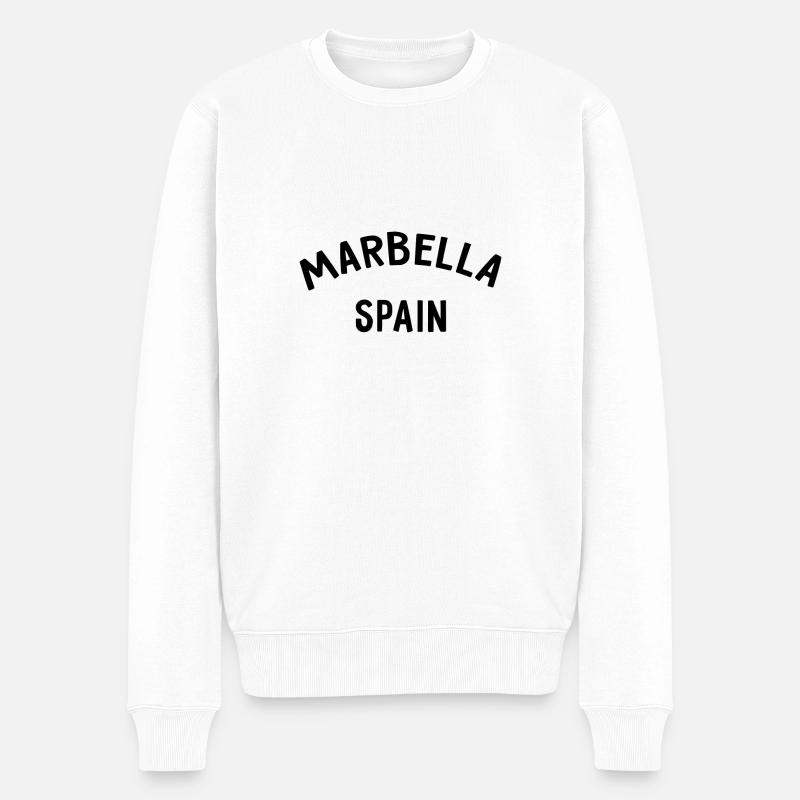 Marbella Espagne Espagne España - Pull Premium bio Homme - blanc