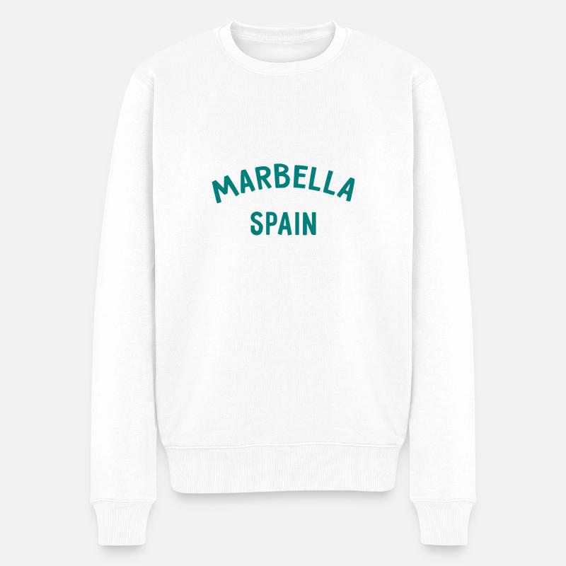 Marbella Espagne Espagne España - Pull Premium bio Homme - blanc