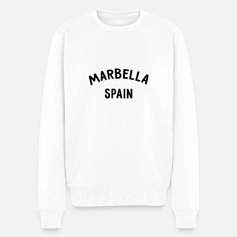 Marbella Espagne Espagne España - Pull Premium bio Homme - blanc
