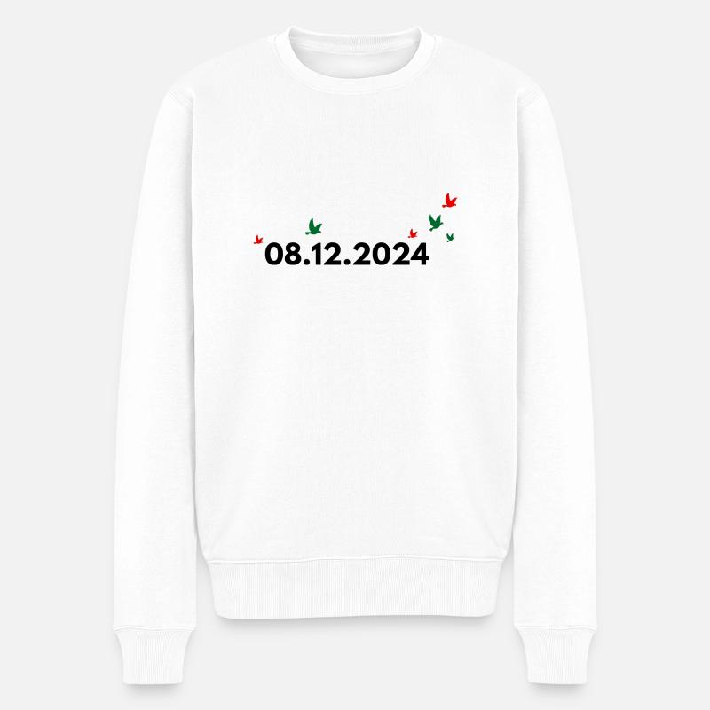 Syrie date de liberté - Pull Premium bio Homme - blanc